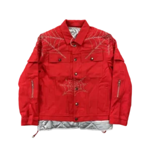 Sp5der 555 Red Puffer Jacket