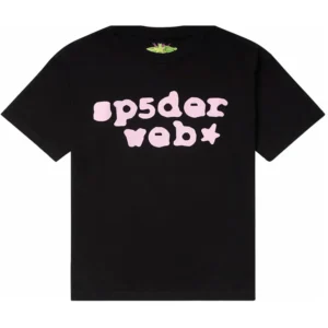 Sp5der Web Tee Black-Pink